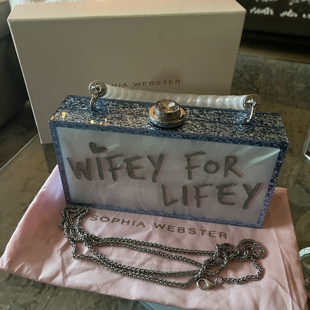 Sophia Webster “Cleo Wifey for Lifey” Clutch Bag